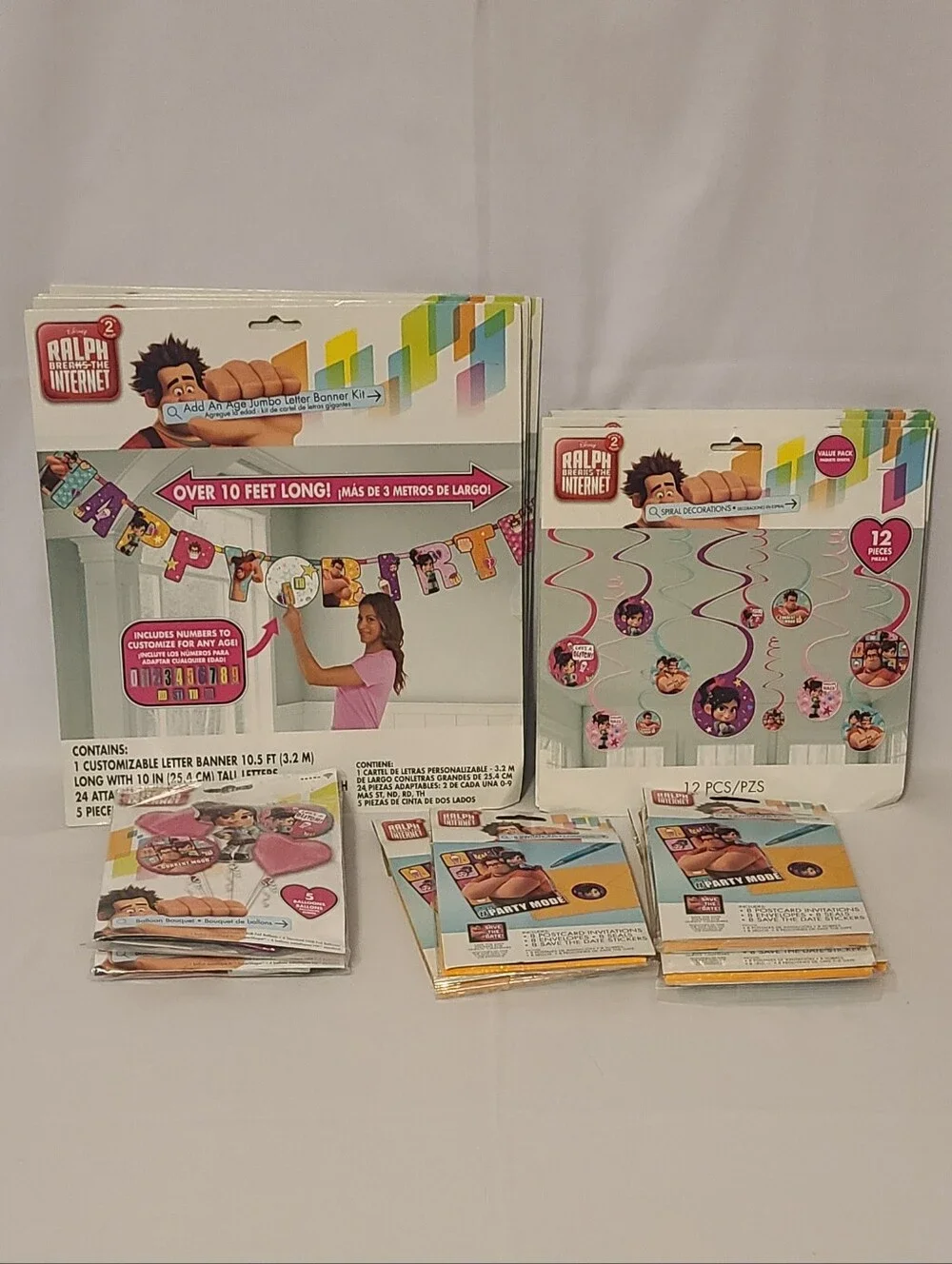 Disney Ralph Brakes The Internet Party Supplies Lot Of 34 Pieces